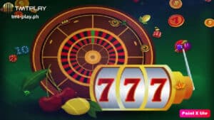 Ang larawan ay may roulette at "777" na nakikita sa slot machine