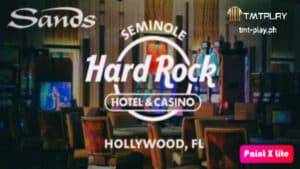 Ang larawan ay "Hard Rock" restuarant sa florida